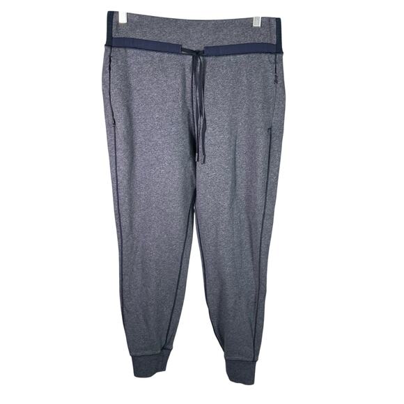 Lululemon Cool and Collected Jogger Pants Navy Gray Cotton Blend Size 8 Active - Picture 1 of 16